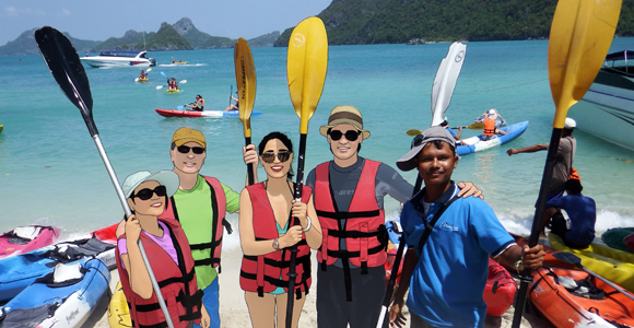 One Day Trip : อุทยานแห่งชาติหมู่เกาะอ่างทอง ดำน้ำตื้น พายเรือคายัค （Speed Boat)