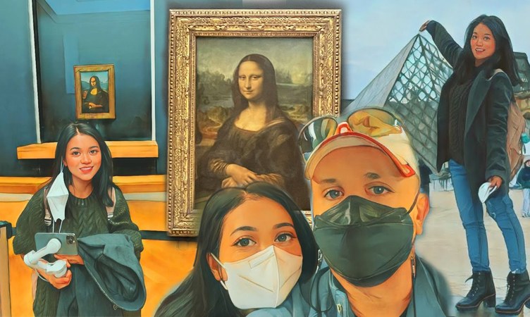 Mona Lisa at the Louvre Museum, Paris